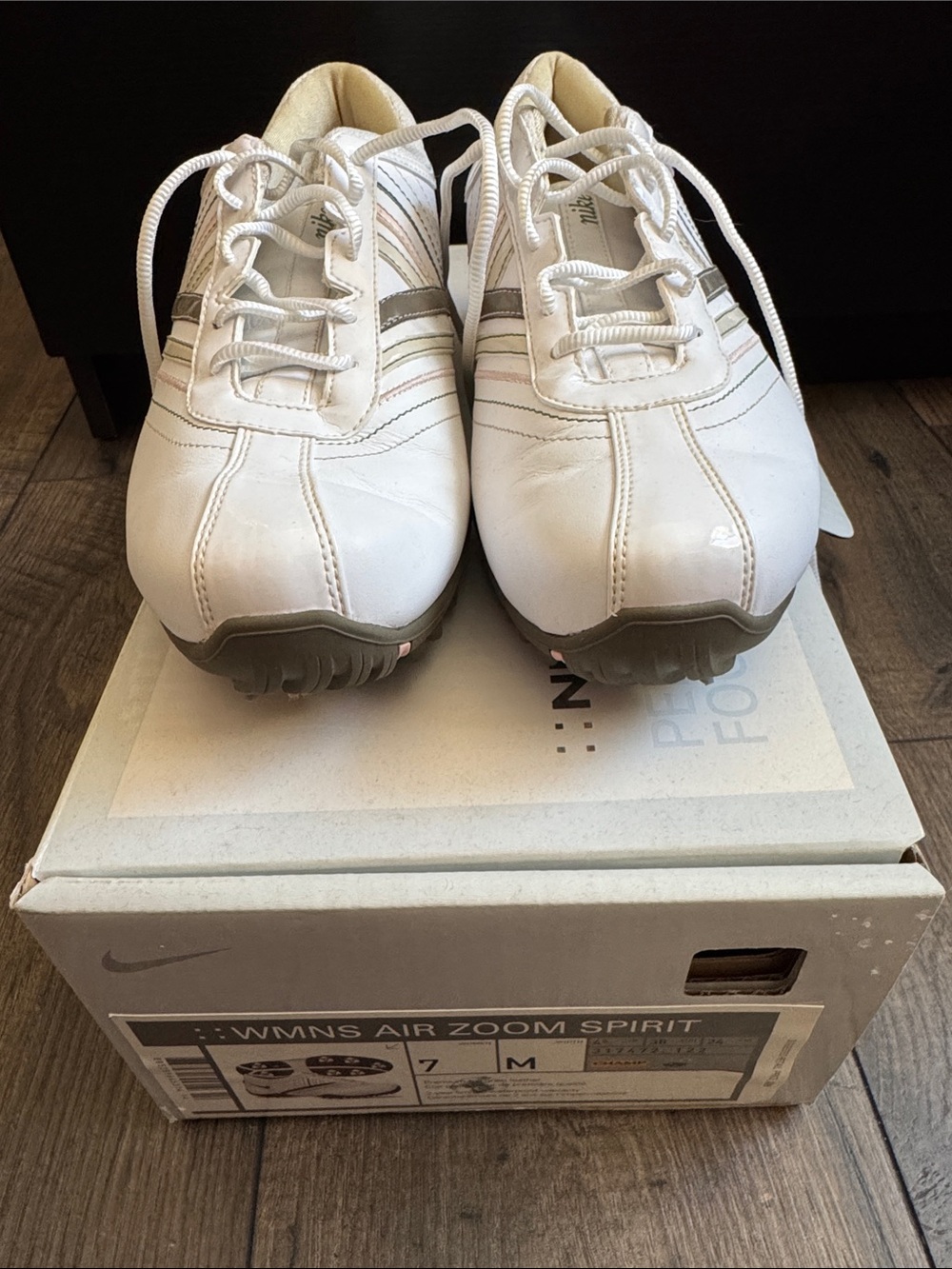 Nike Women's White and Gray Golf Shoes - WORN ONCE!